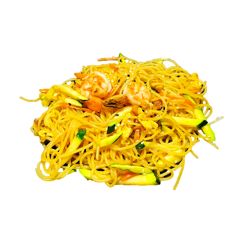 F53. Spaghetti Saltati con Gamberi