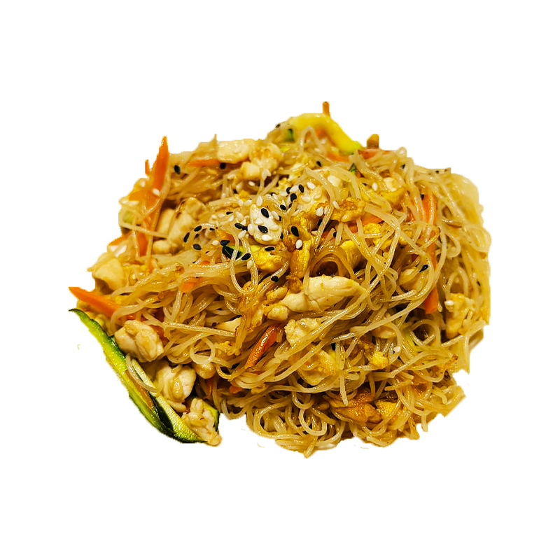 F55. Spaghetti di Riso con Pollo